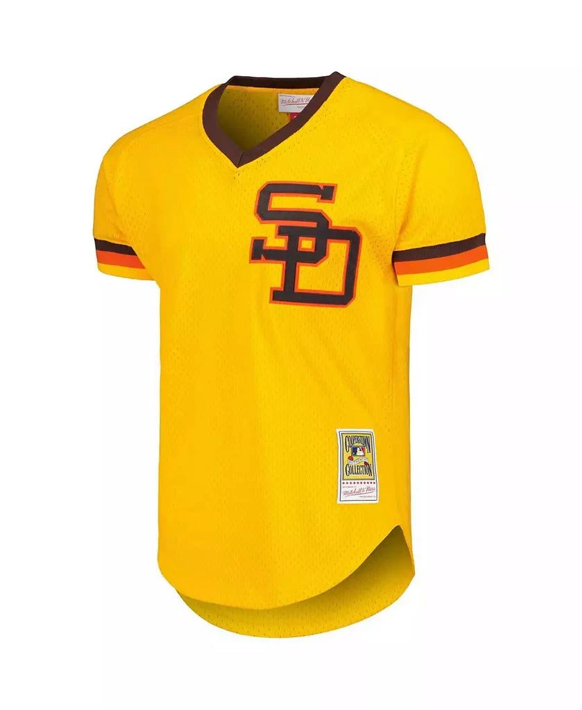 Mitchell & Ness Men's Tony Gwynn Gold San Diego Padres 1982 Authentic Cooperstown Collection Mesh Batting Practice Jersey 3