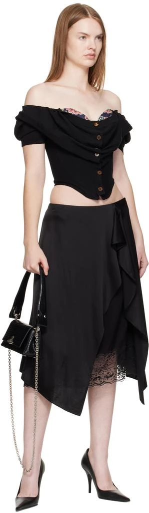 Vivienne Westwood Black Small Hazel Bag 4