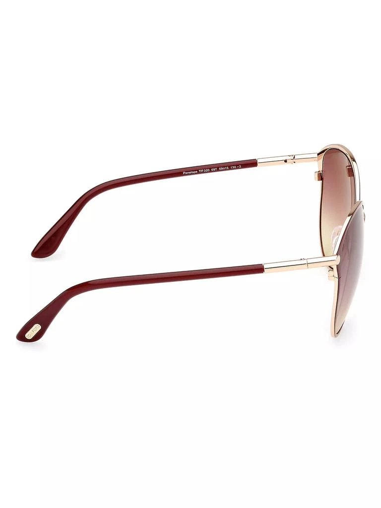 Tom Ford Penelope 59MM Cat-Eye Sunglasses 7