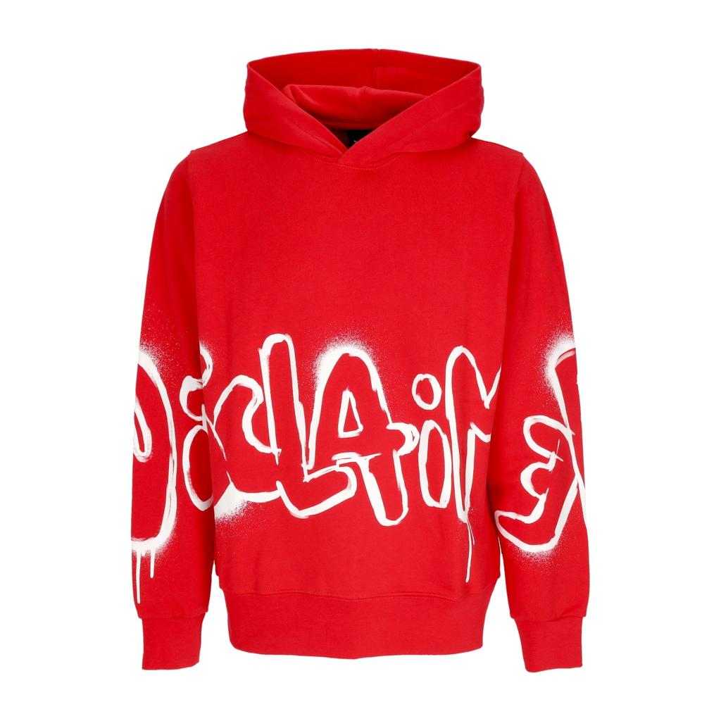 Disclaimer Men's Lightweight Hooded Sweatshirt Big Logo Hoodie Red