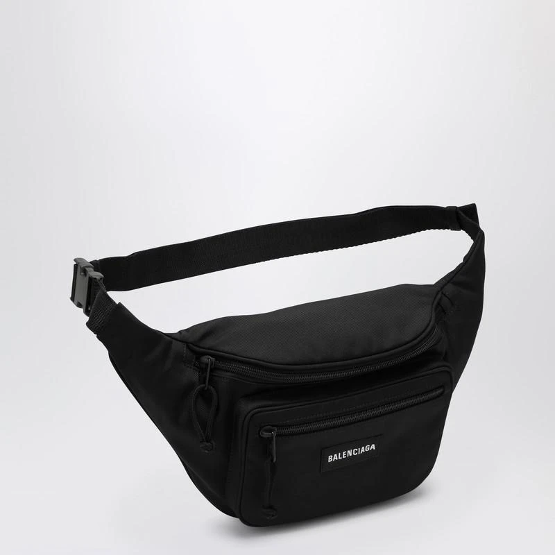 Balenciaga Explorer black nylon belt bag with logo 2