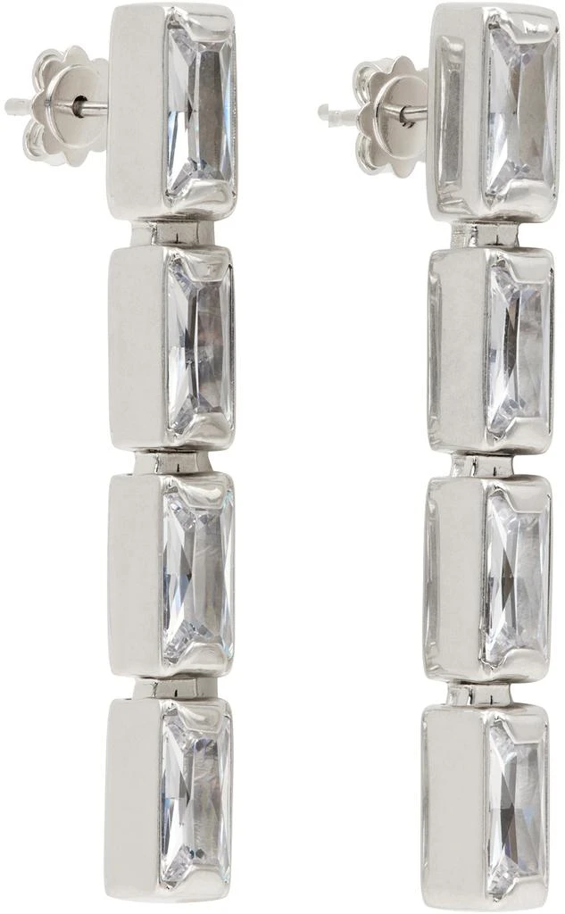 Jil Sander Silver Crystal Earrings 2