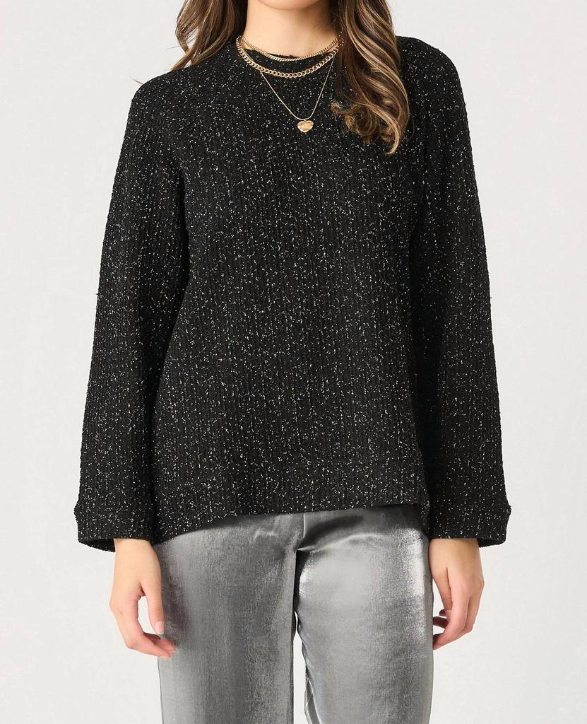 Dex Dex - Glamorous Loose Fit Shimmer Top