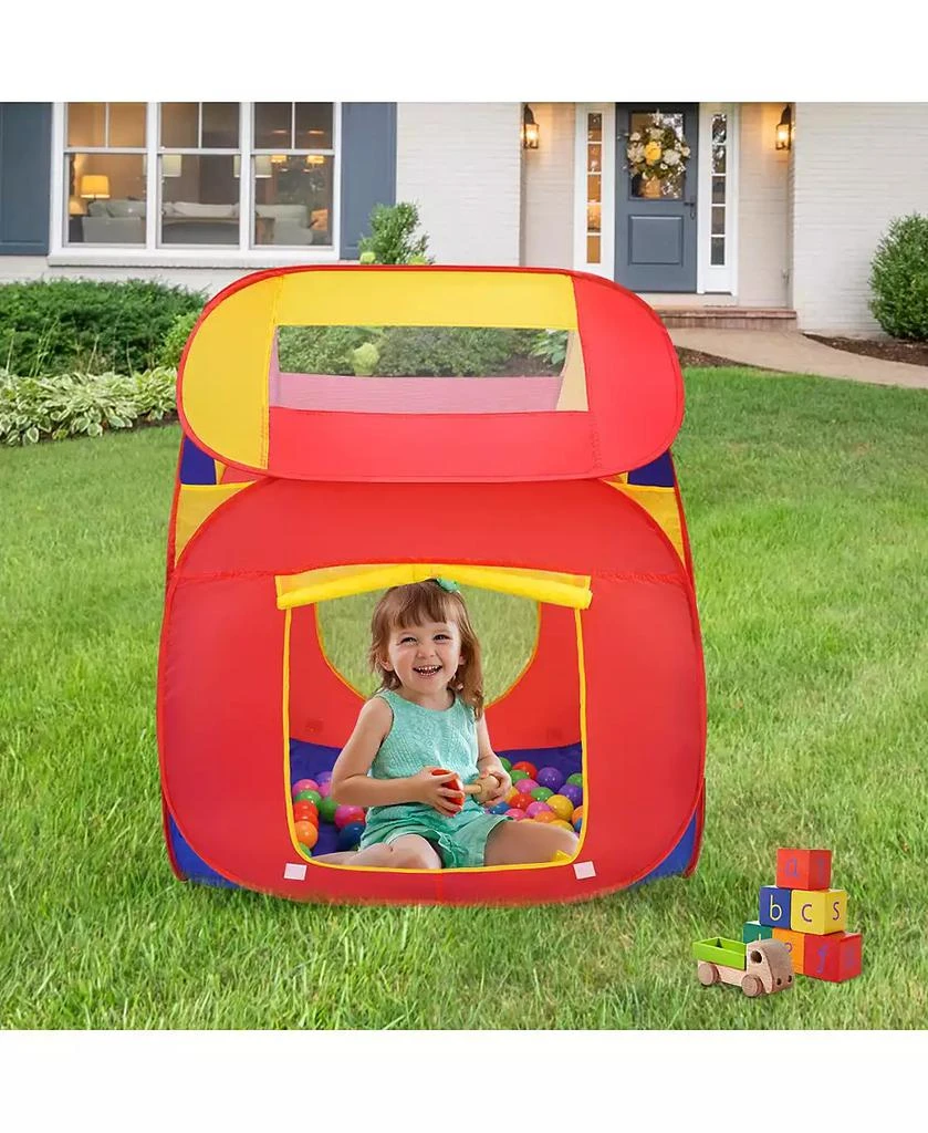Costway Portable Kid Baby Play House Indoor Outdoor Toy Tent Game Playhut With 100 Balls 2