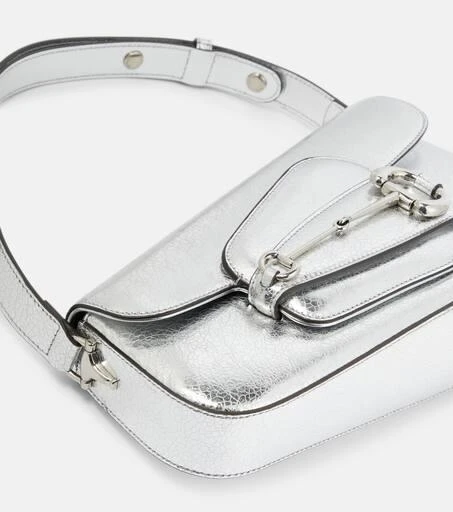 Gucci Horsebit 1955 metallic leather shoulder bag 6