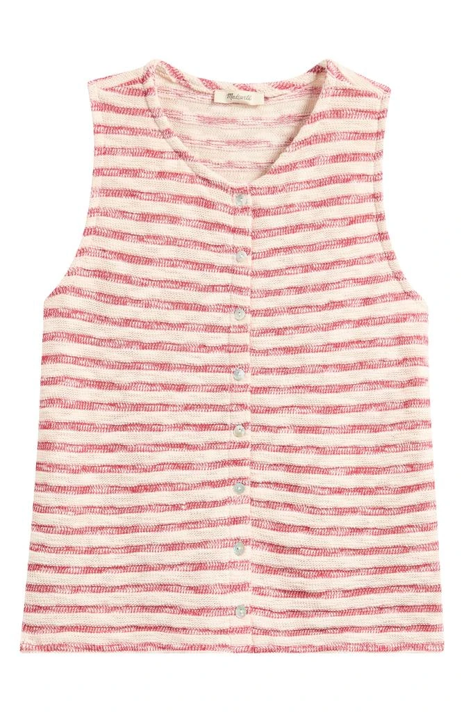 Madewell Stripe Crewneck Sweater Vest 5
