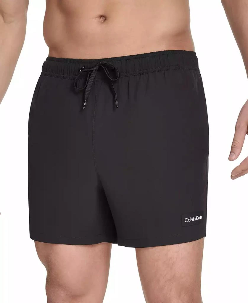 Calvin Klein Men's Core Euro Regular-Fit Quick-Dry 5" Swim Trunks with Compression Short Liner 3