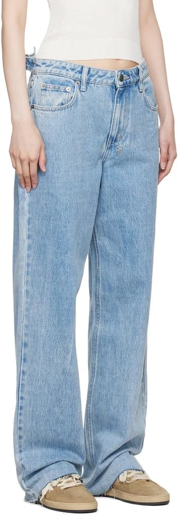 Ksubi Blue Low Rider Torn Up Jeans 2
