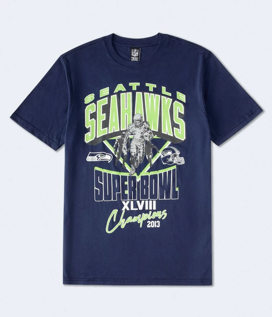 Aeropostale Seattle Seahawks Super Bowl Relaxed Graphic Tee 1