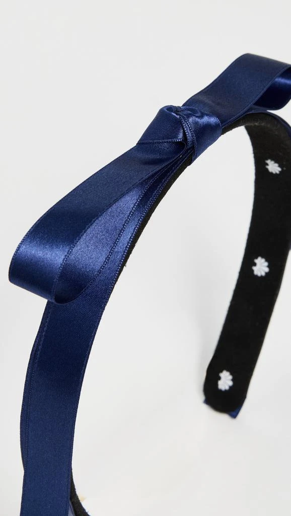 Lele Sadoughi Bardot Satin Ribbon Headband 3