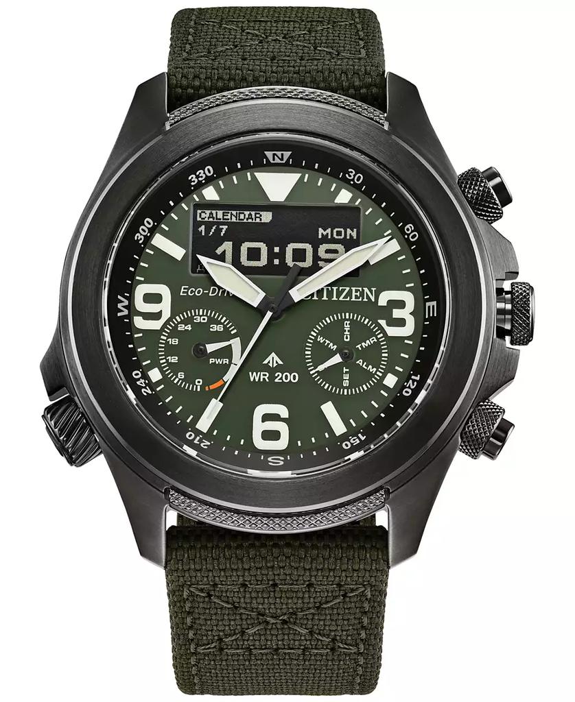 Citizen Eco-Drive Men's Chronograph Promaster Green CORDURA® Strap Watch 44mm