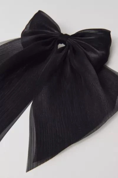Urban Outfitters Draped Satin Hair Bow Barrette 2