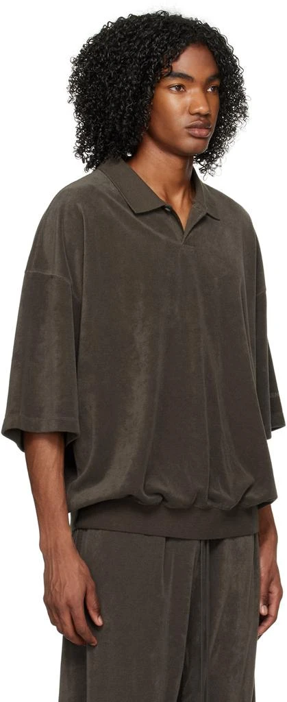 Essentials Gray Single-Button Polo 2