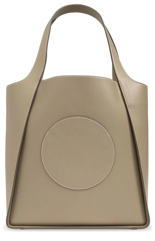 Stella McCartney Stella McCartney Logo-Perforated Top Handle Bag 1