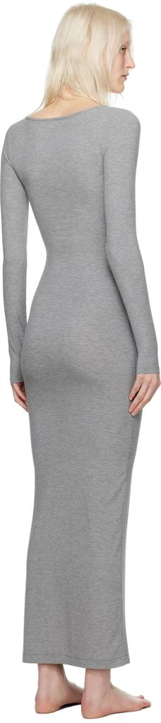 SKIMS Gray Soft Lounge Long Sleeve Maxi Dress 3
