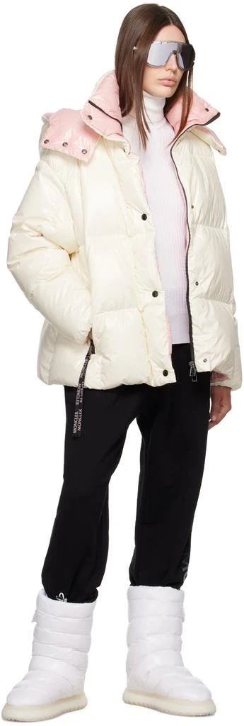 Moncler Off-White & Pink Parana Down Jacket 5