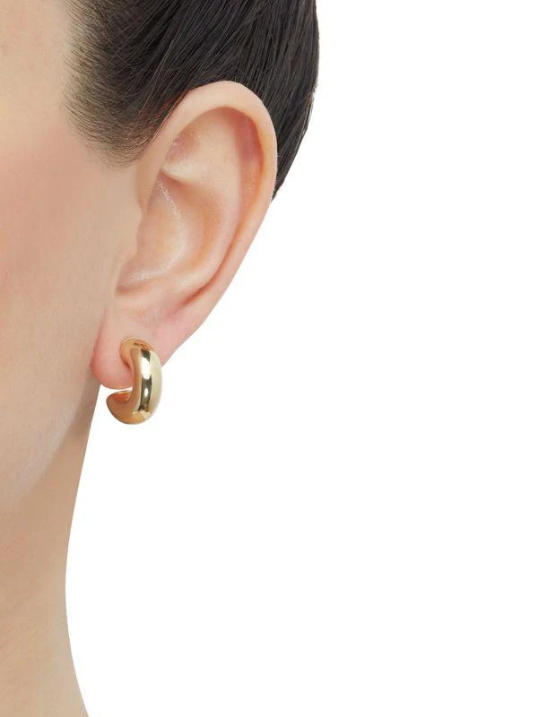 Saks Fifth Avenue 14K Yellow Gold Tube Earrings 5