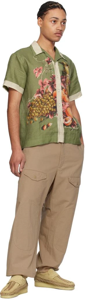 S.S.Daley Khaki & Beige Printed Shirt 4