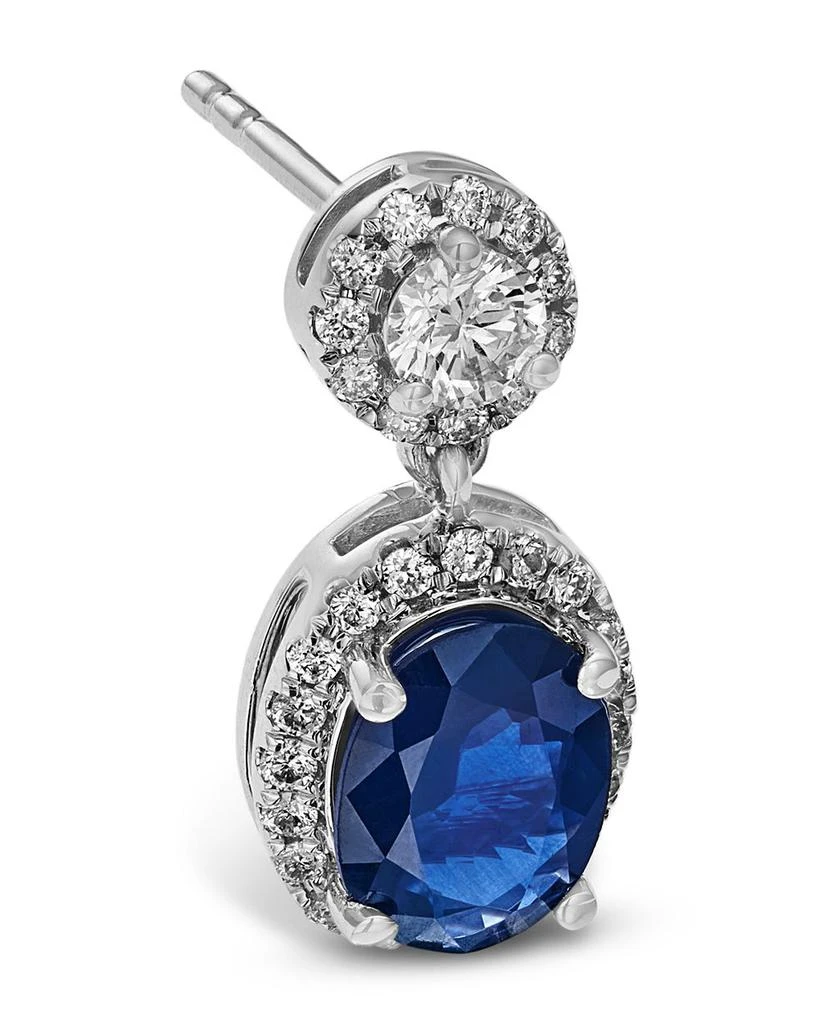 Bloomingdale
s Fine Collection Sapphire 
Diamond Drop Earrings in 14K White Gold 3