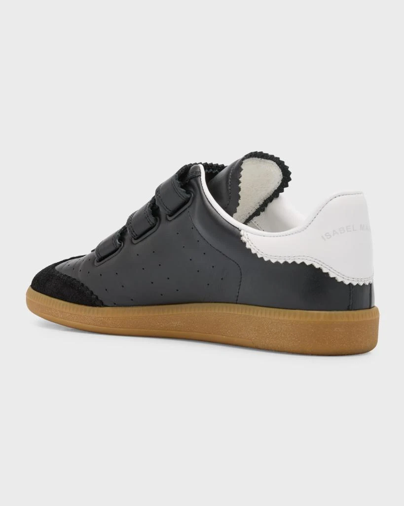 Isabel Marant Beth Perforated Leather Grip-Strap Sneakers 5