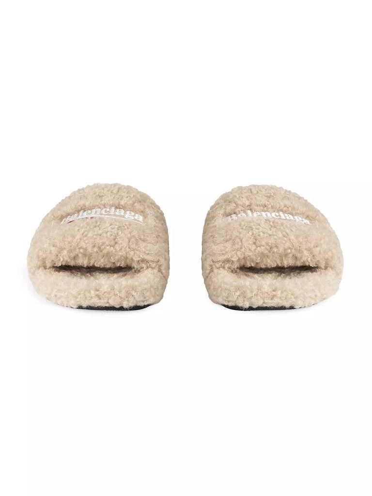 Balenciaga Furry Slide Sandals 4