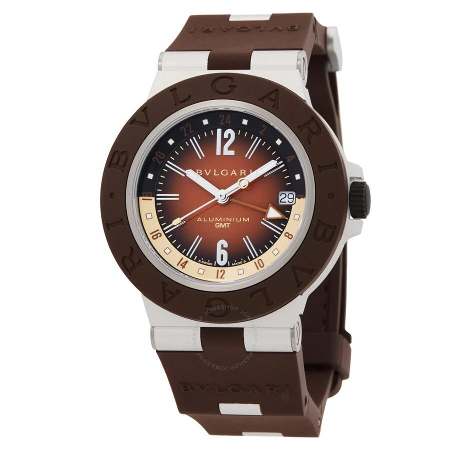 BVLGARI Bvlgari Aluminium X Fender Automatic Brown Dial Men's Watch 104117 1
