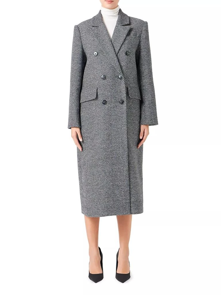 Endless Rose Herringbone Double Breasted Coat 1
