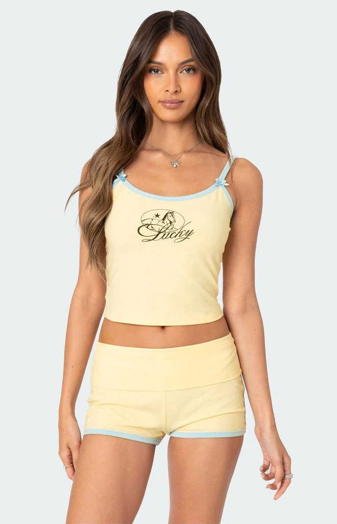 Edikted Lucky Contrast Tank Top 1