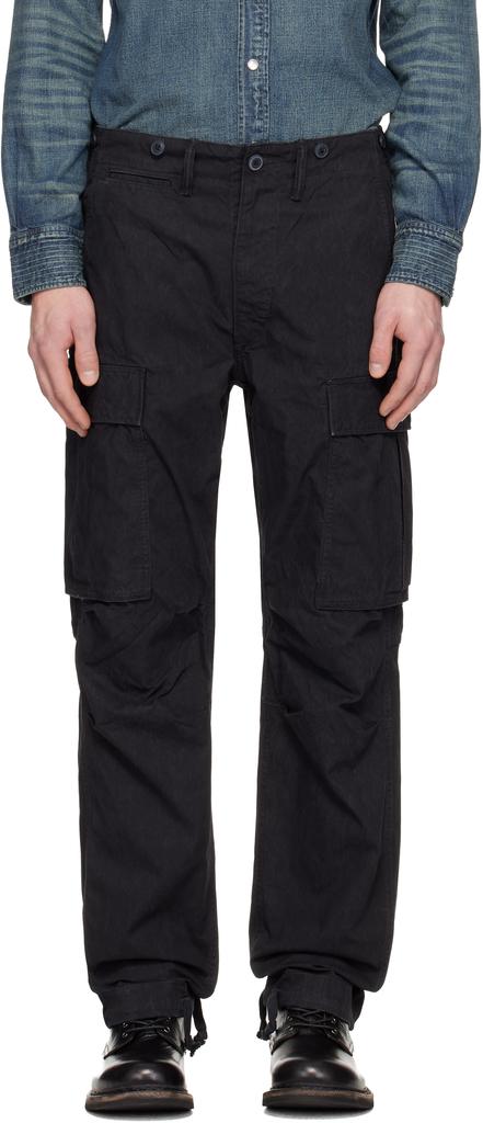 Shop Black La Casa 'Le pantalon Marzio' Trousers on Sale at