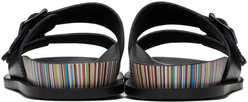Paul Smith Black Leather Mesra Sandals 2