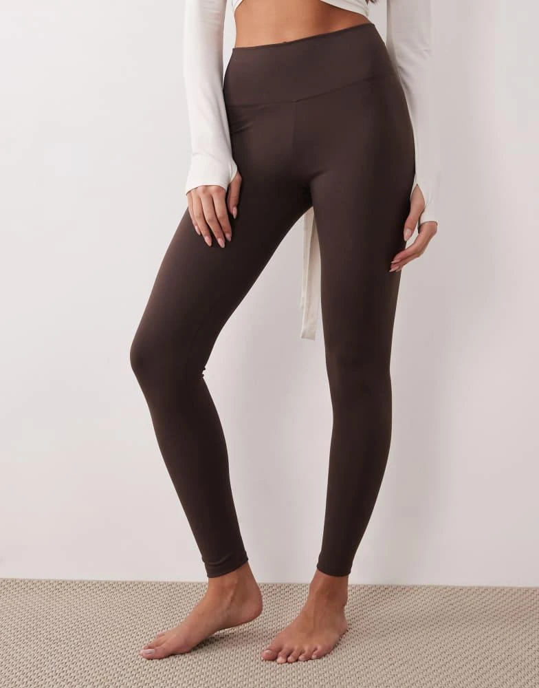GINA TRICOT Gina Tricot seamless soft high waist leggings in brown 2