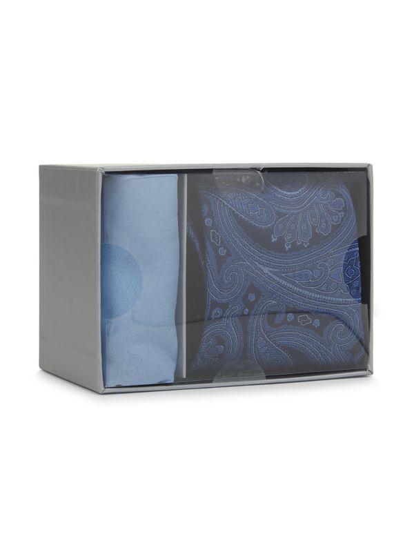 Hickey Freeman 2-Piece Pocket Square & Tie Set