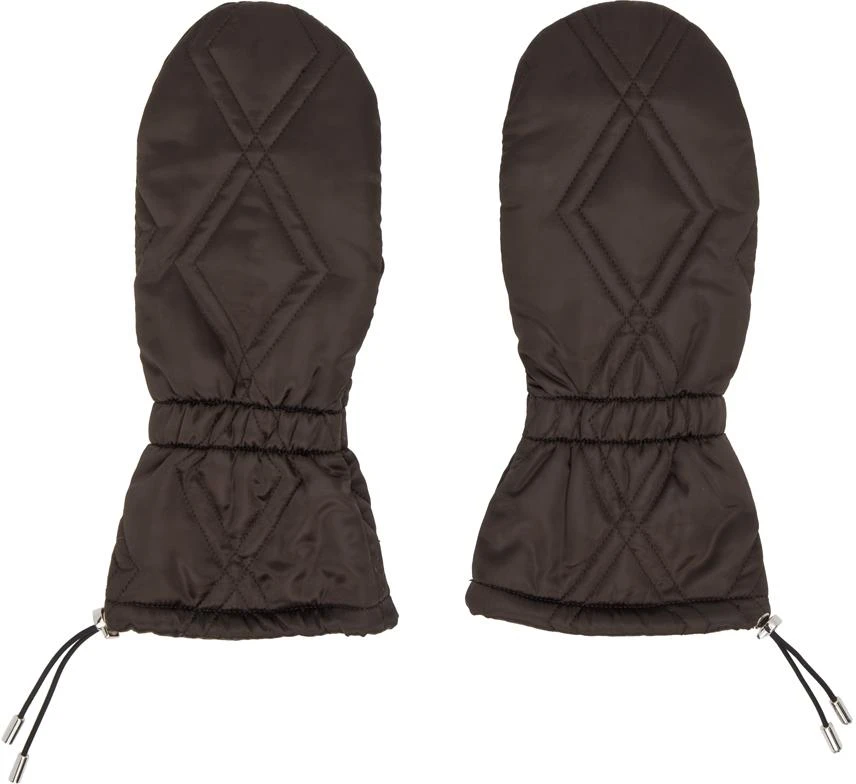 CHOPOVA LOWENA Brown Puffer Gloves 1