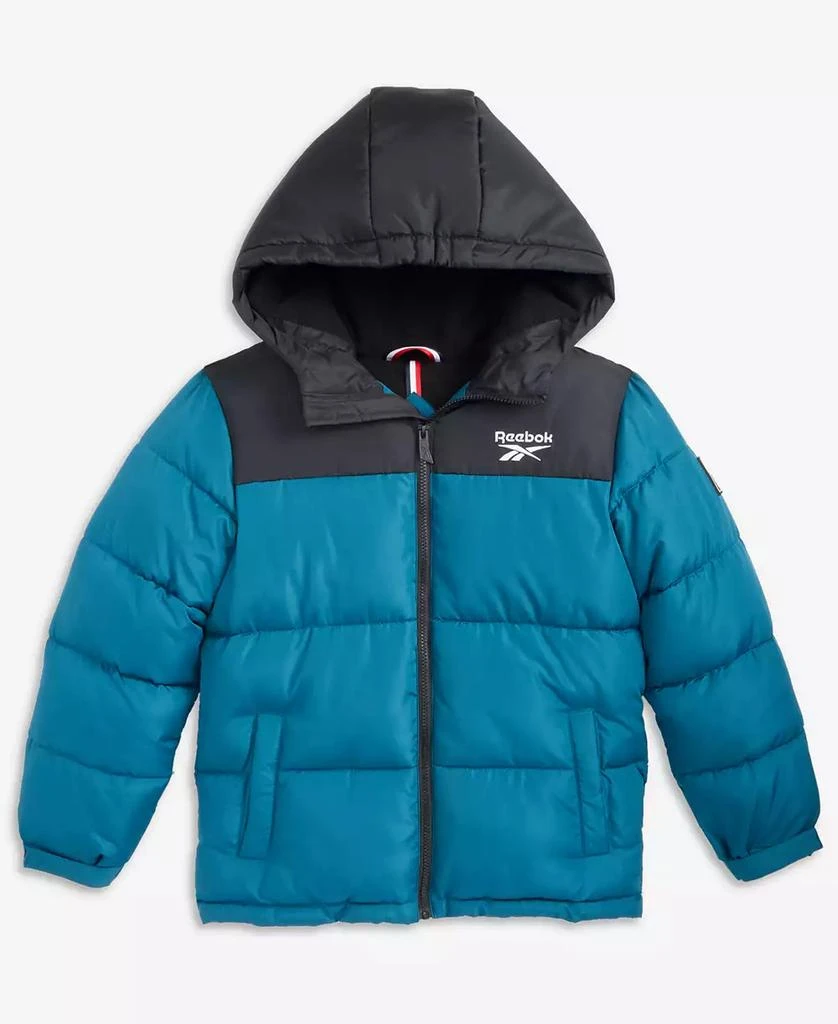 Reebok Big Boys
 Contrast Yoke Long Sleeve Puffer Jacket 4
