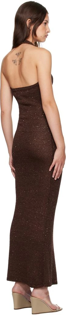 Bec & Bridge Brown Delfina Halter Midi Dress 3