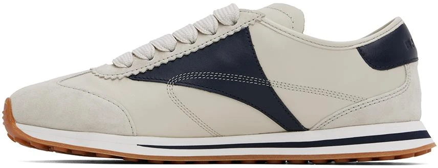 Bally Off-White & Navy Sonney Sneakers 3