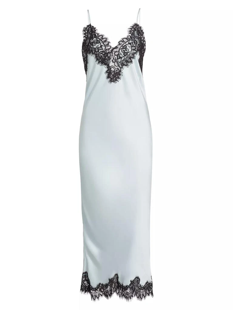A.L.C. Lennon Satin-Lace Midi-Slipdress 1