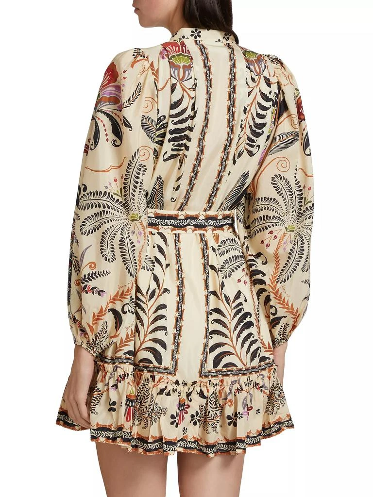 Farm Rio Botanical Cotton-Blend Minidress 5