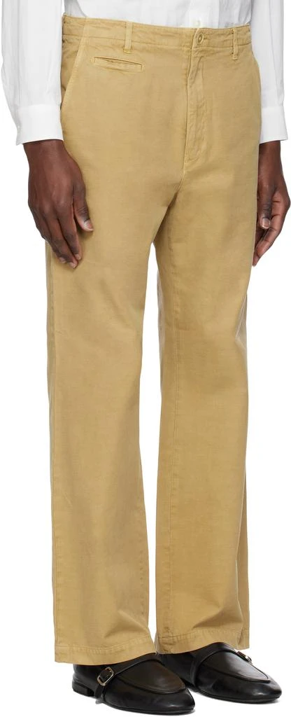 AURALEE Beige Finx Gabardine Trousers 2