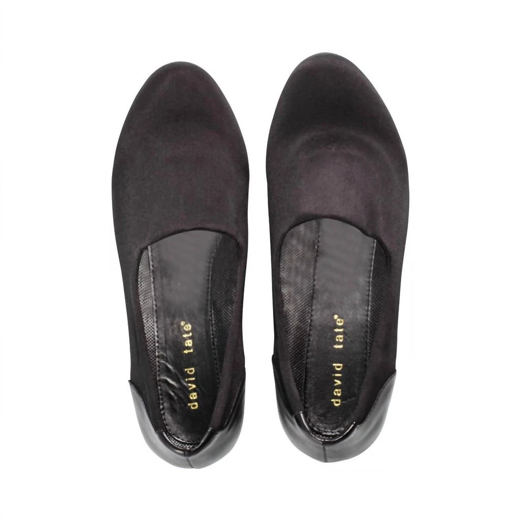 David Tate Women's Fadia Leather Shoe In Black 2