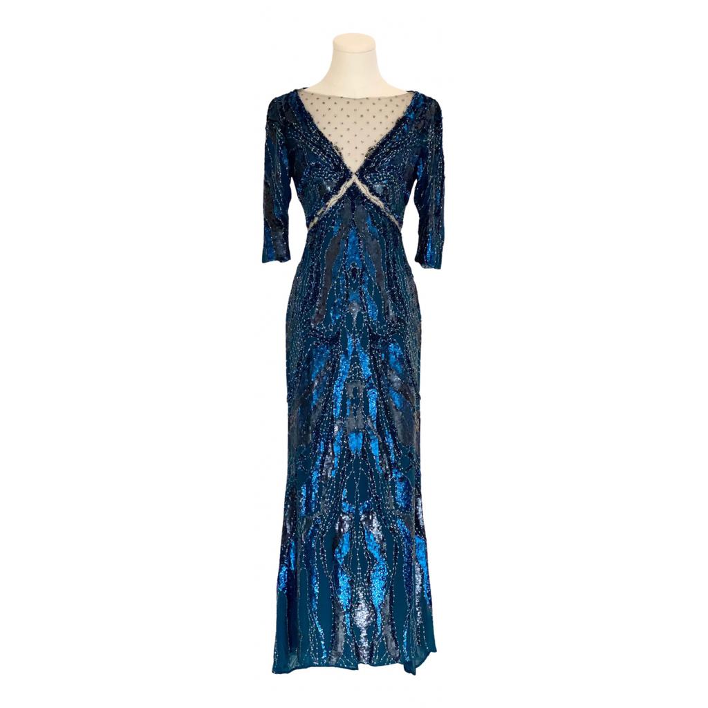 Shop Jenny Packham Silk maxi dress on Sale at BeyondStyle