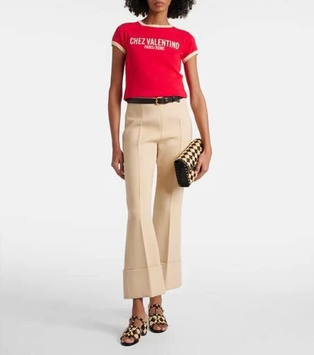 Valentino Rockstud Small raffia-effect shoulder bag 5