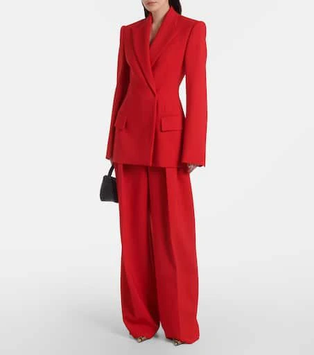 Max Mara Abadan wool-blend canvas wide-leg pants 2