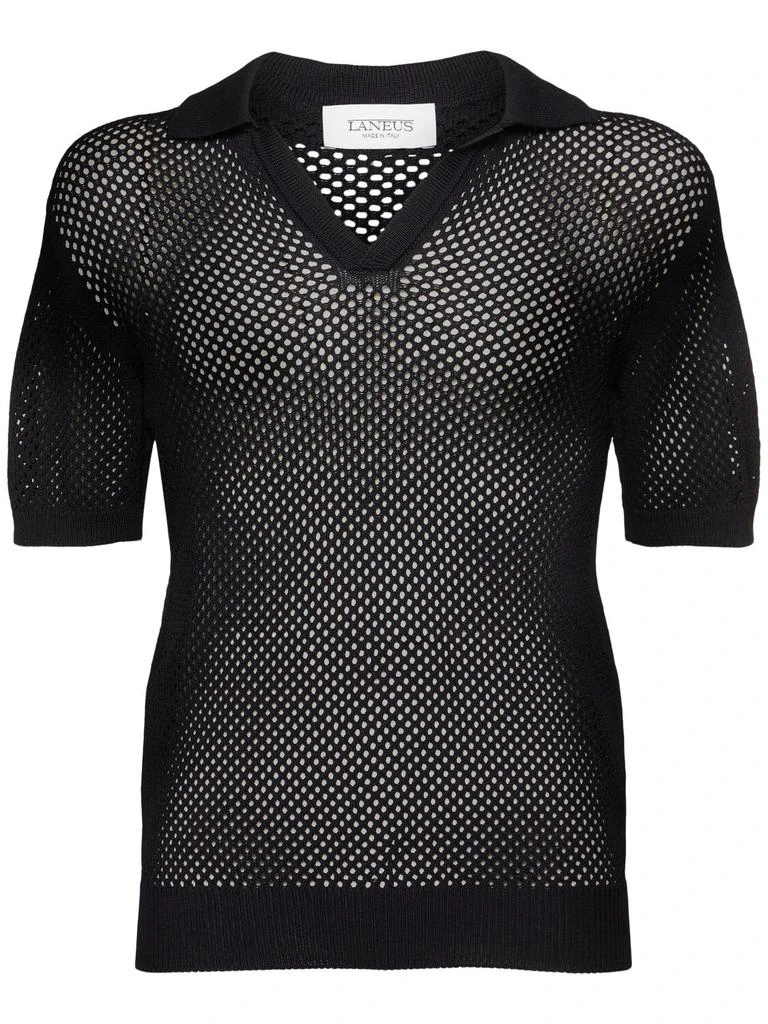 LANEUS Unisex Knitted Polo 1
