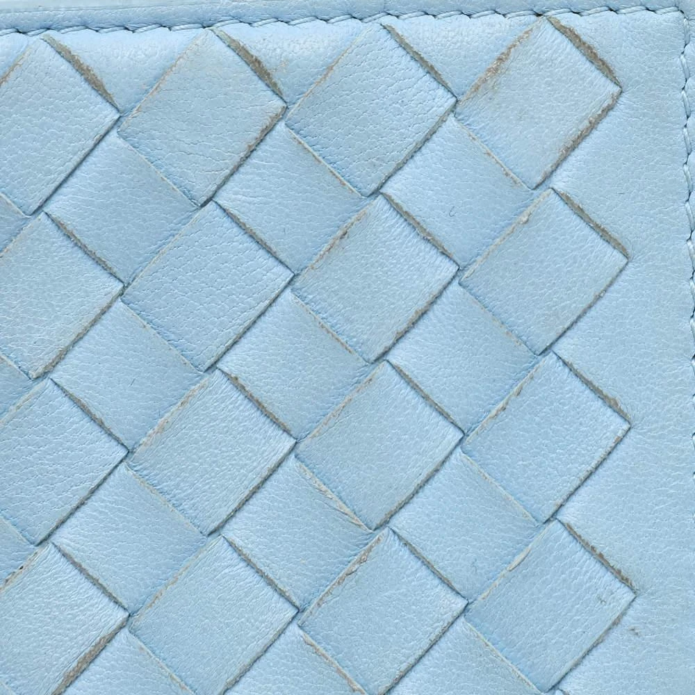 Bottega Veneta Bottega Veneta Light Blue Intrecciato Leather Wallet 6
