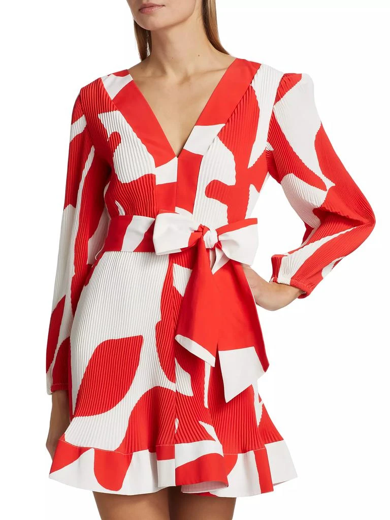 Milly Liv Grand Foliage Rib-Knit Dress 3
