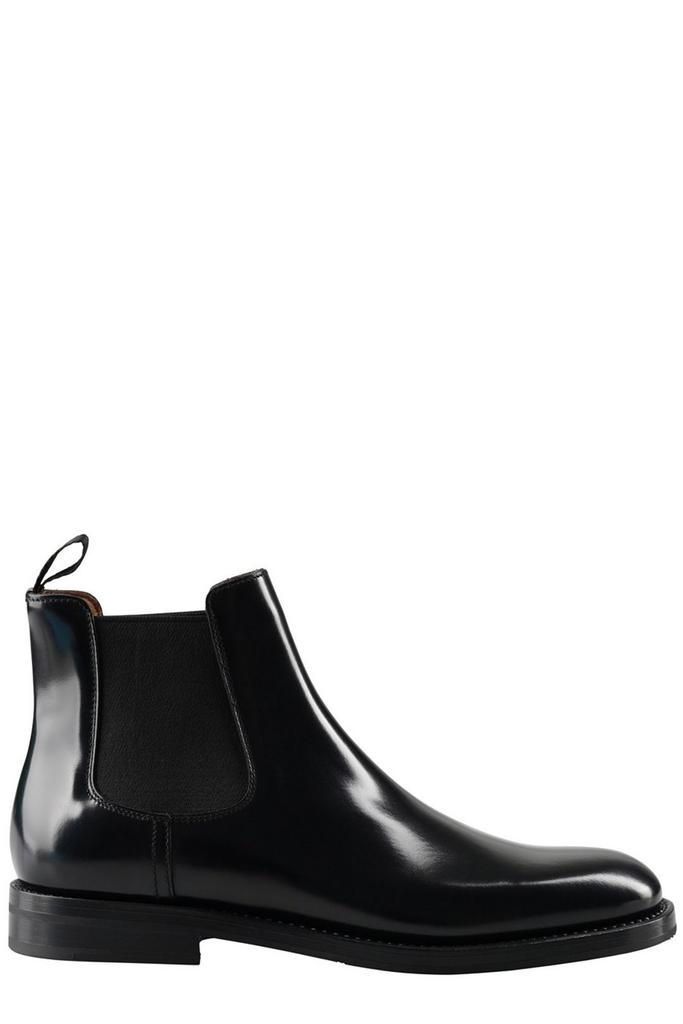 ショートブーツ・ブーティ CHURCHS MONMOUTH WG CHELSEA BOOTS IN BRUSHED LEATHER Church's monmouth chelsea leather brushed ankle boots