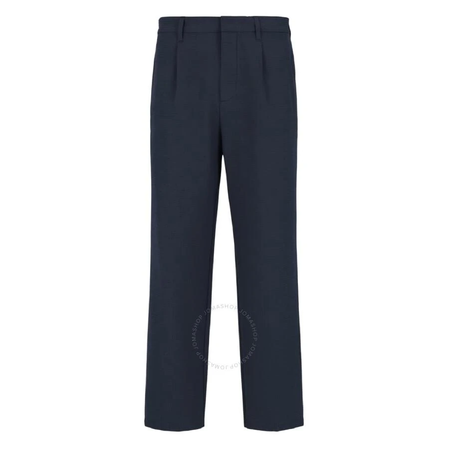Emporio Armani Seersucker Pleated-Waist Chinos Pants 1