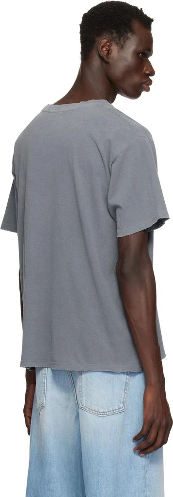 John Elliott Navy Folsom Cropped T-shirt 3