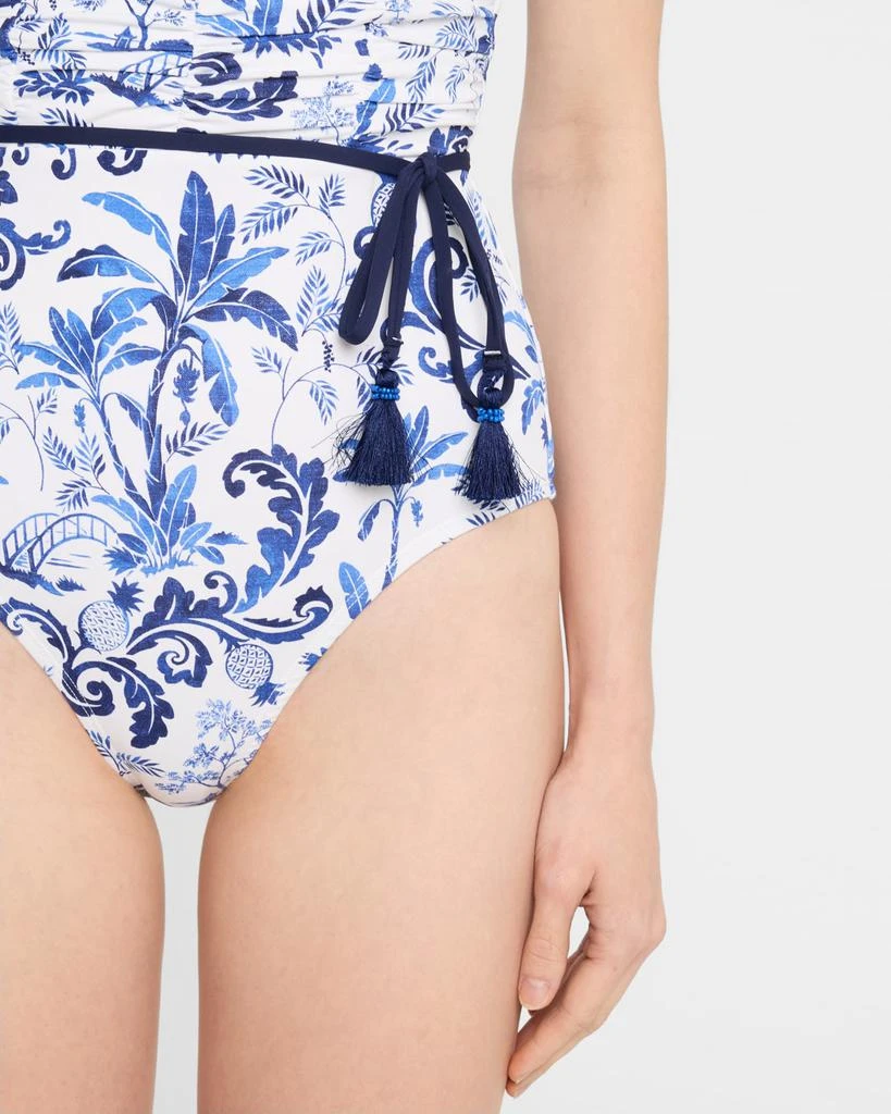 Tommy Bahama Terrazzo Tile Bandeau One-Piece Swimsuit 4